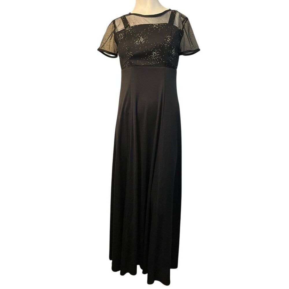 Southeastern Performance Apparel SZ 4 Black Sequin Formal Maxi Concert Dress